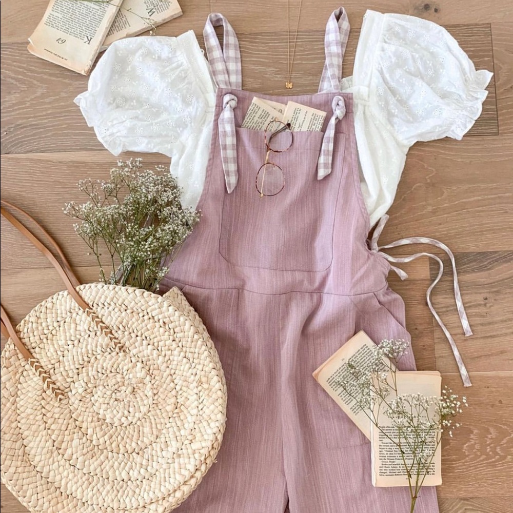 Breath of youth lavender overalls